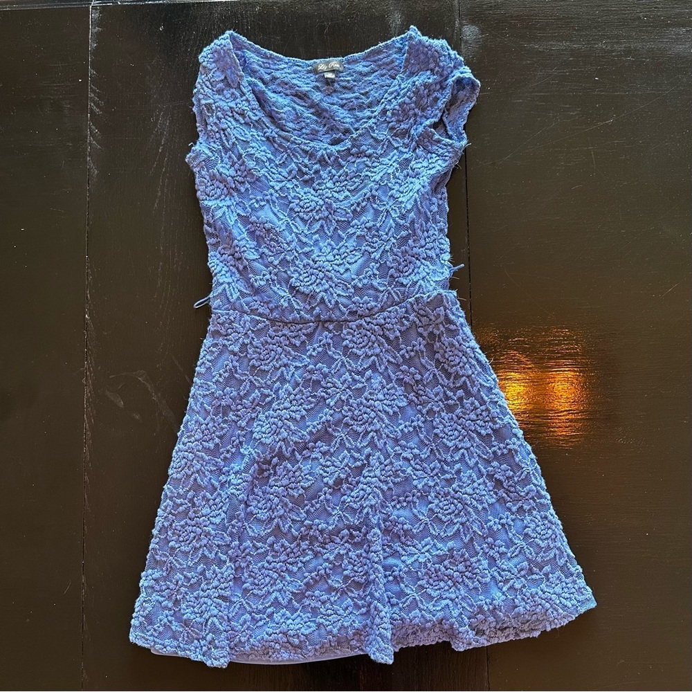 Lily Rose XS Blue Floral Dress